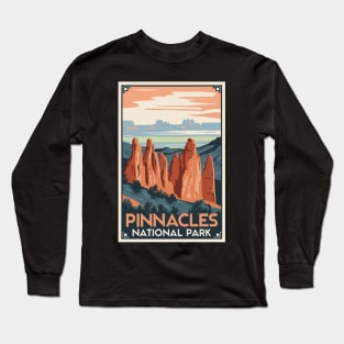 Pinnacles National Park Vintage Travel Poster Long Sleeve T-Shirt